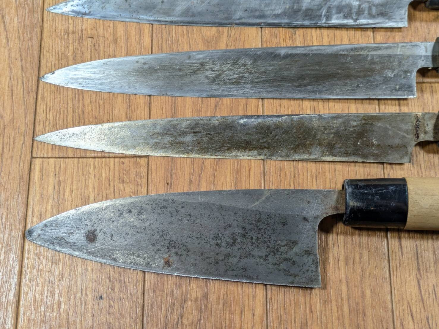 Japanese Chef's Kitchen Knife Set 5 Piece YANAGIBA DEBA NAKIRI from Japan JJ644