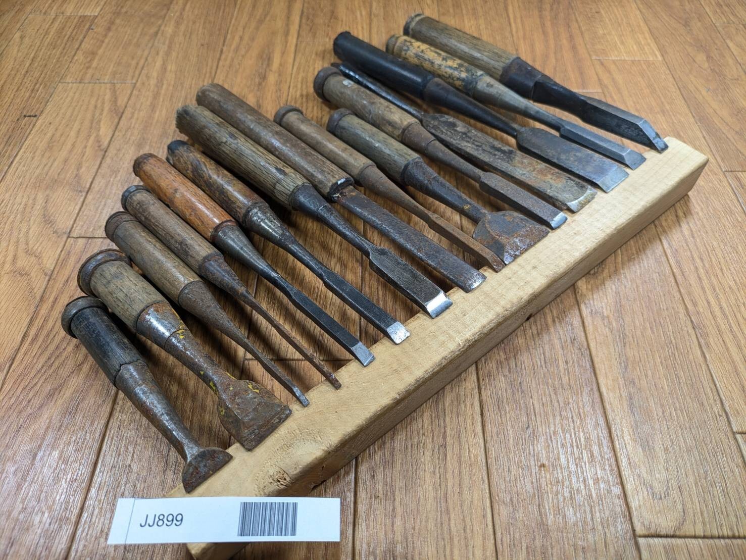 BROKEN DAMAGED Japanese chisel 22.25.3.3.7.9.14.15.6.35.12.23.23.15.9mm JJ899