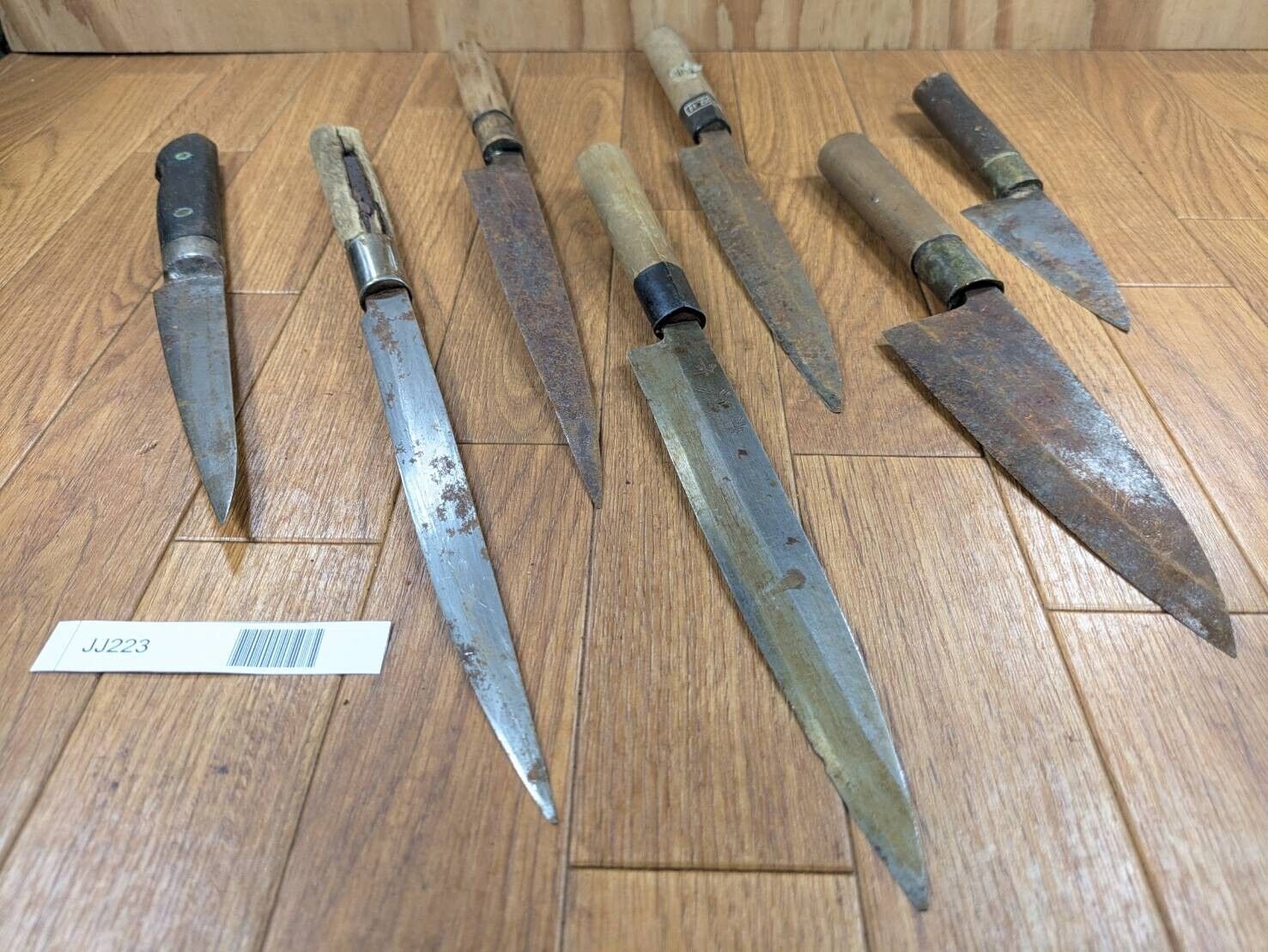 BROKEN DAMAGED Japanese Chef's Kitchen Knife Vintage Japan HOCHO JJ223