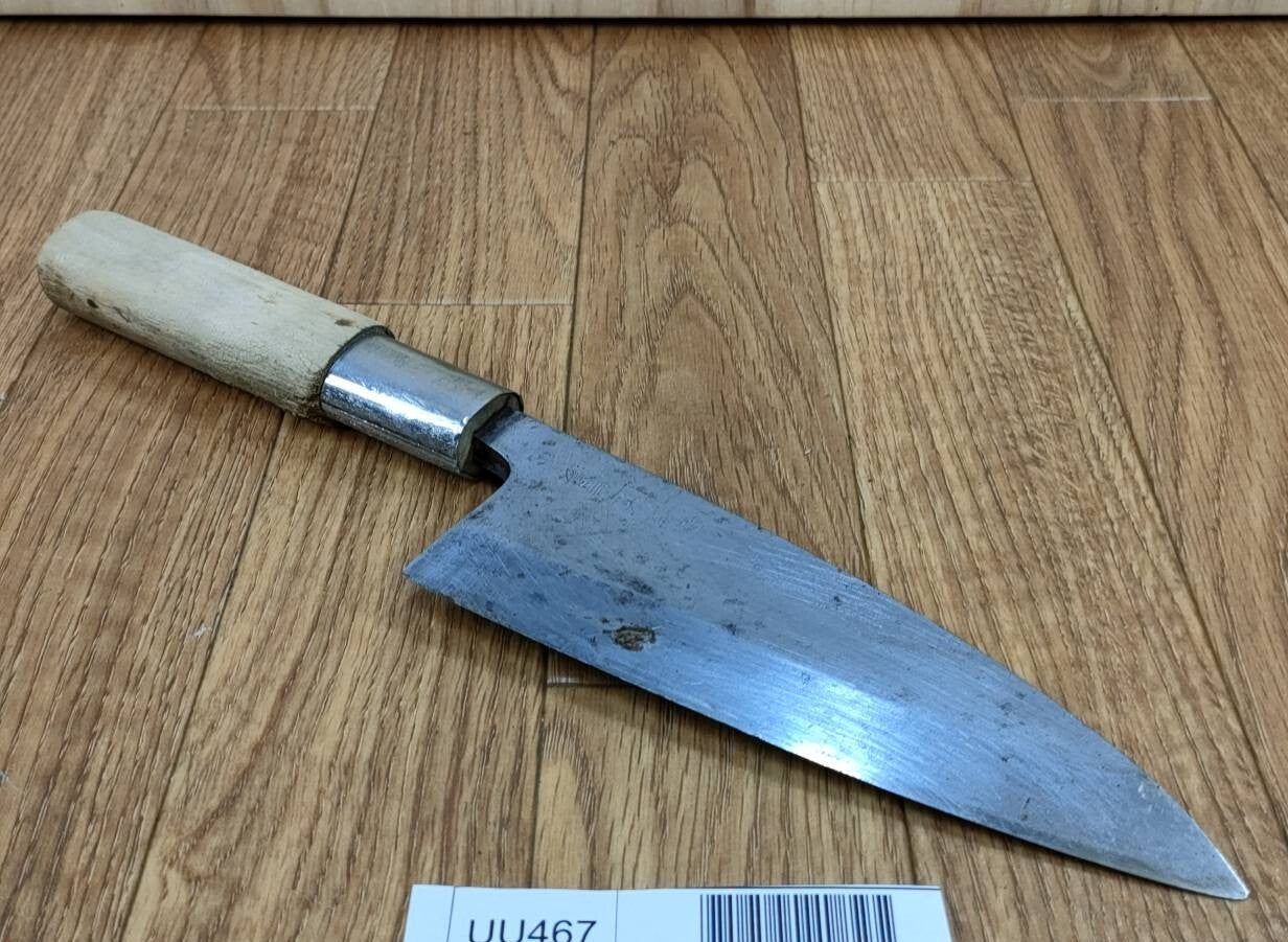 Japanese Chef's Kitchen Knife DEBA Vintage hocho OLD from Japan 152/285mm UU467