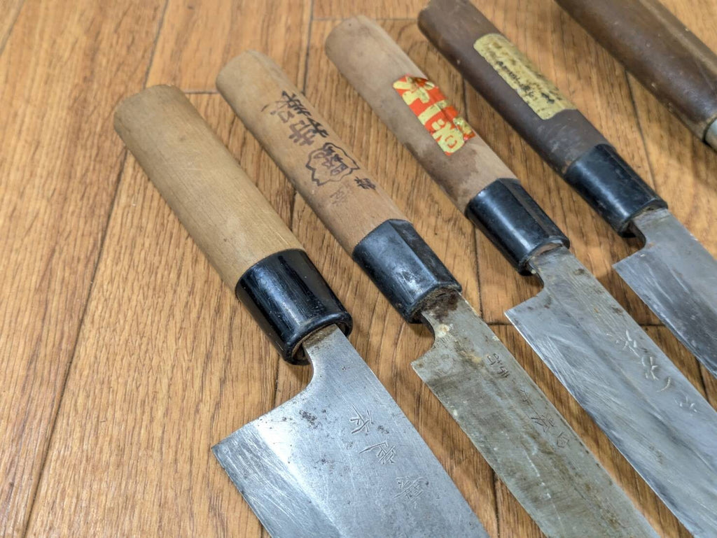 Japanese Chef's Kitchen Knife Set 5 Piece YANAGIBA DEBA NAKIRI from Japan JJ644
