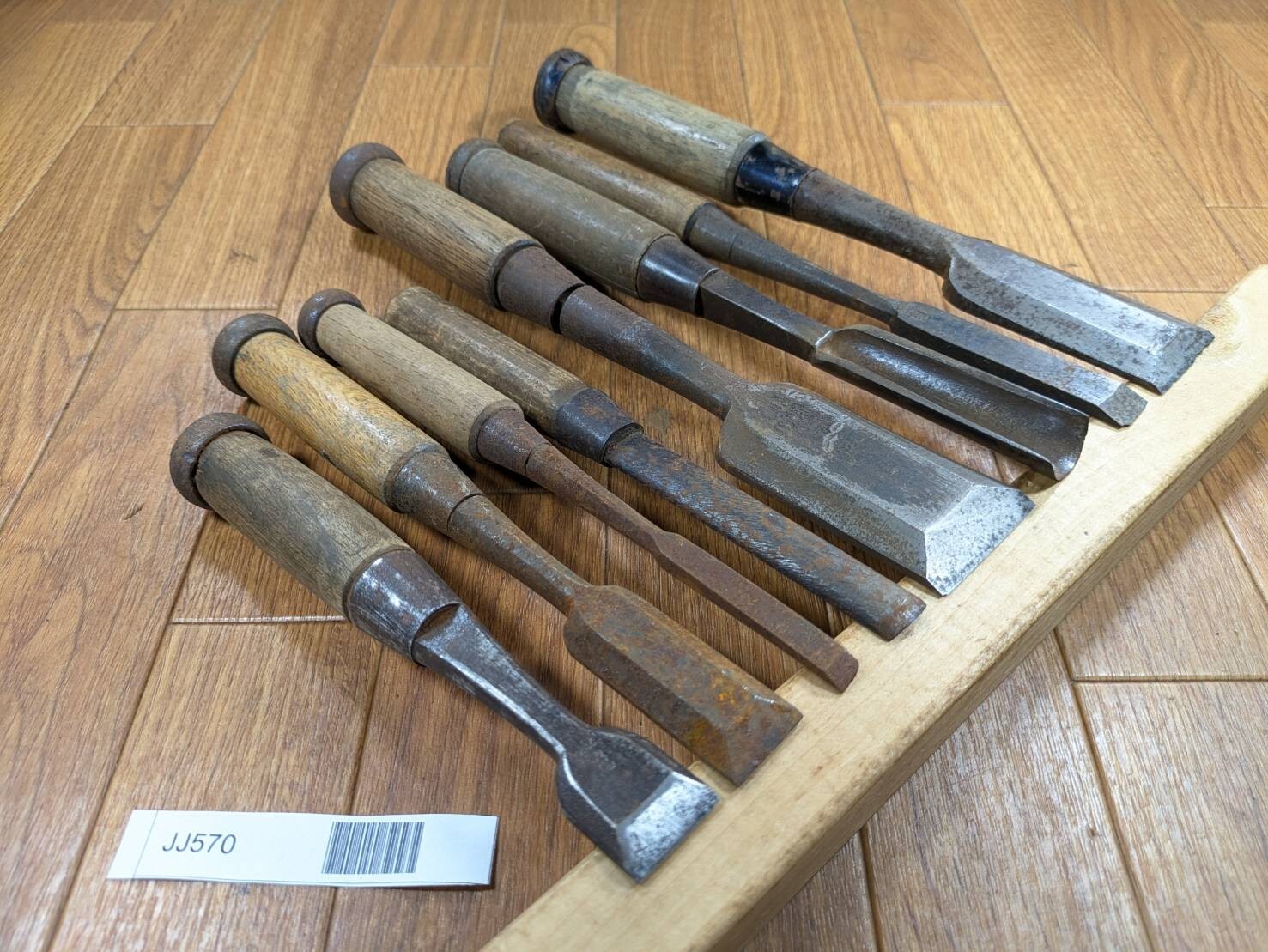 BROKEN DAMAGED Japanese vintage chisel Nomi 42.36.25.24.23.15.15.9mm JJ570