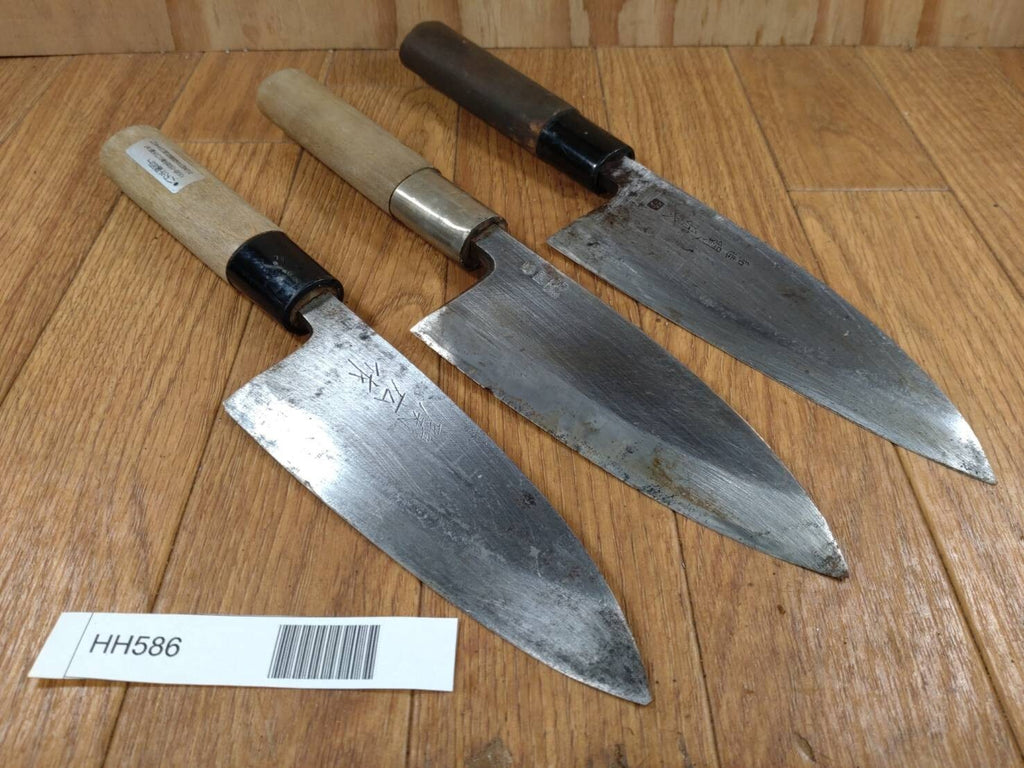 Japanese Chef's Kitchen Knife Set 3 Piece DEBA from Japan HH586
