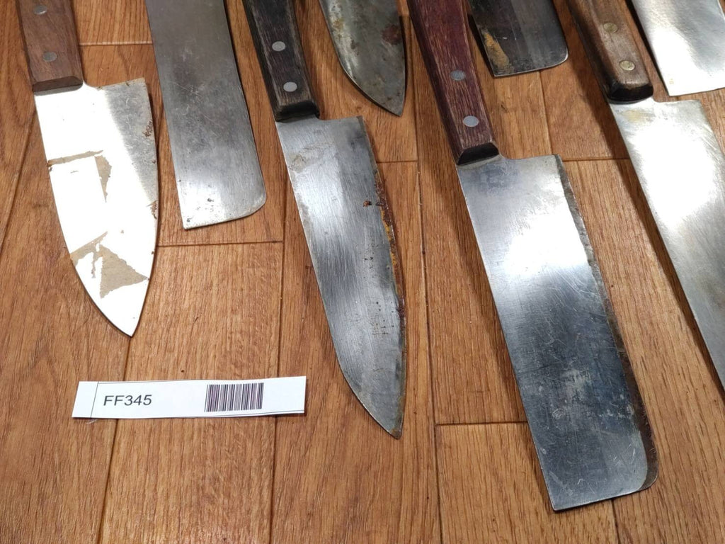 Damaged Lot of Japanese Chef's Kitchen Knives hocho set from Japan FF345