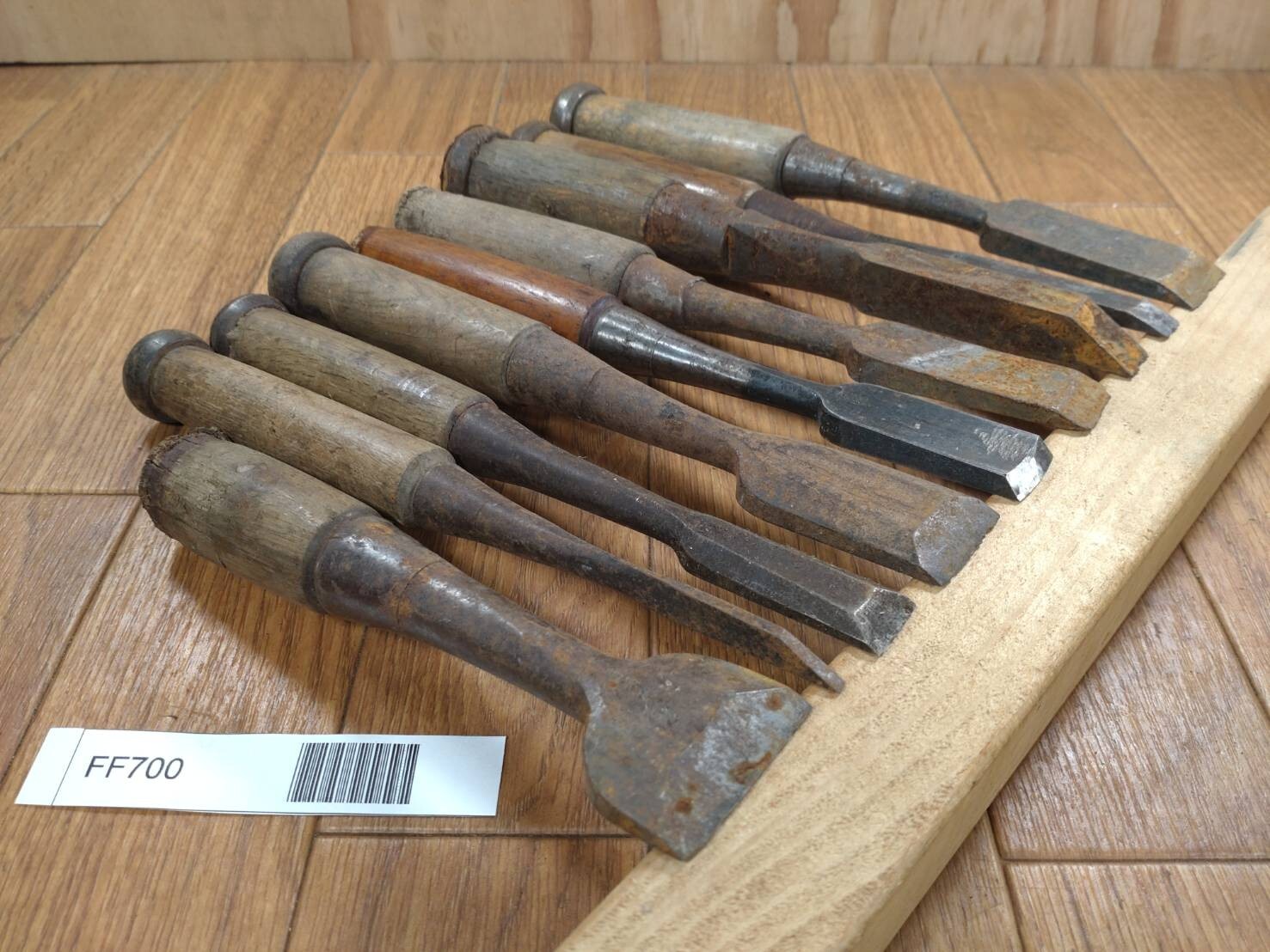 BROKEN DAMAGED Japanese vintage chisel Nomi 35.24.23.18.17.15.11.9.3mm FF700
