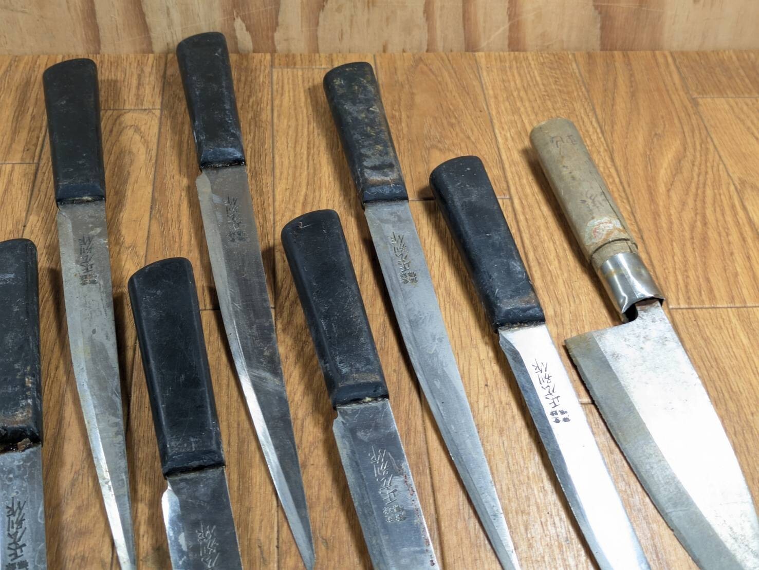 Damaged Lot of Japanese Chef's Kitchen Knives Broken from Japan JJ463