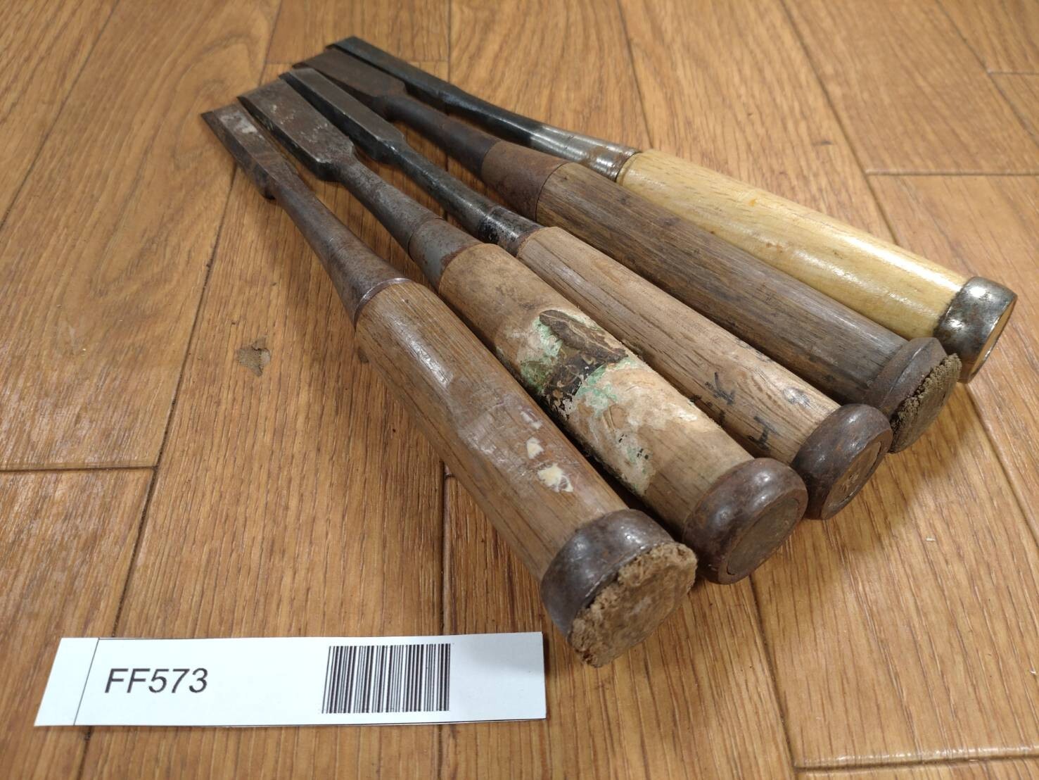 Japanese vintage chisel tataki Nomi Japan Signed Old 8.9.12.14.15mm FF573