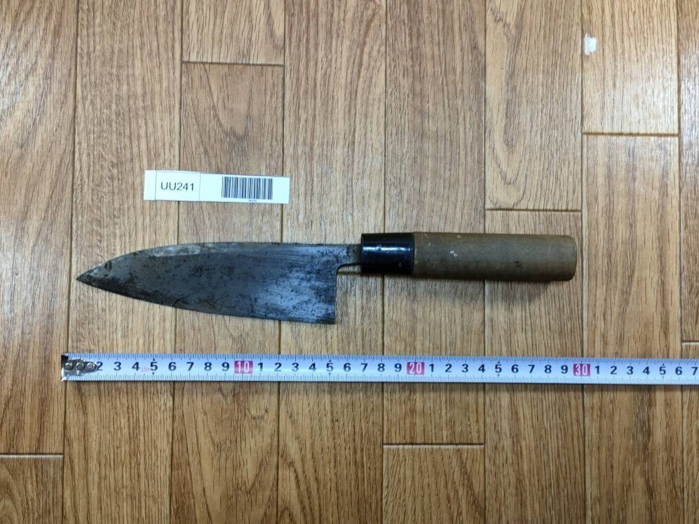 Japanese Chef's Kitchen Knife DEBA Vintage hocho OLD from Japan 153/290mm UU241