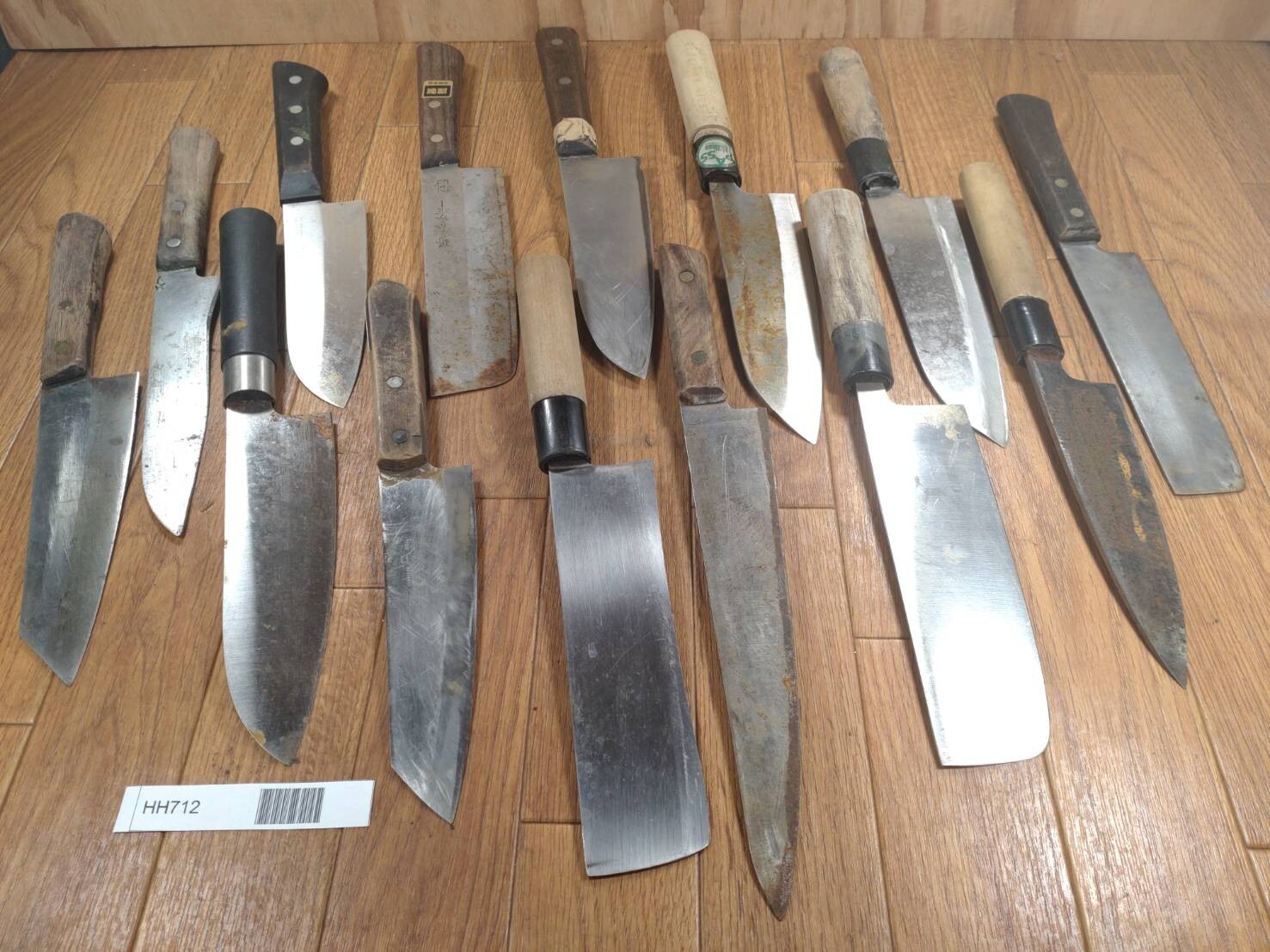 Damaged Lot of Japanese Chef's Kitchen Knives Broken from Japan HH712