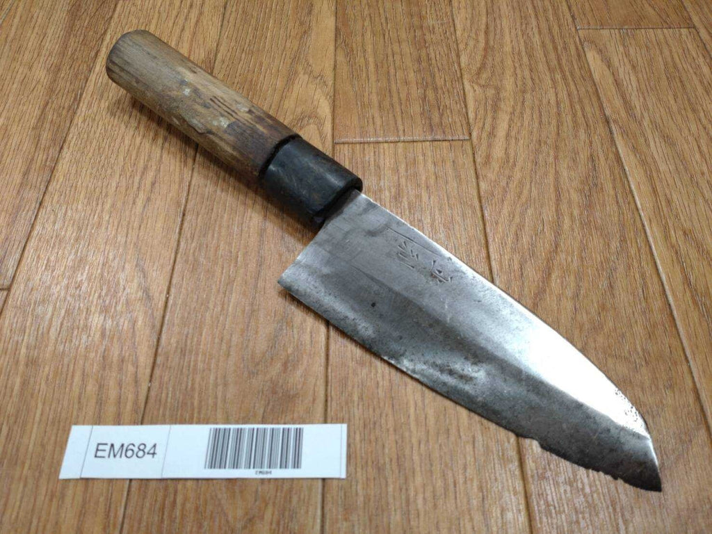 Japanese Chef's Kitchen Knife DEBA Vintage hocho OLD from Japan 140/268mm EM684