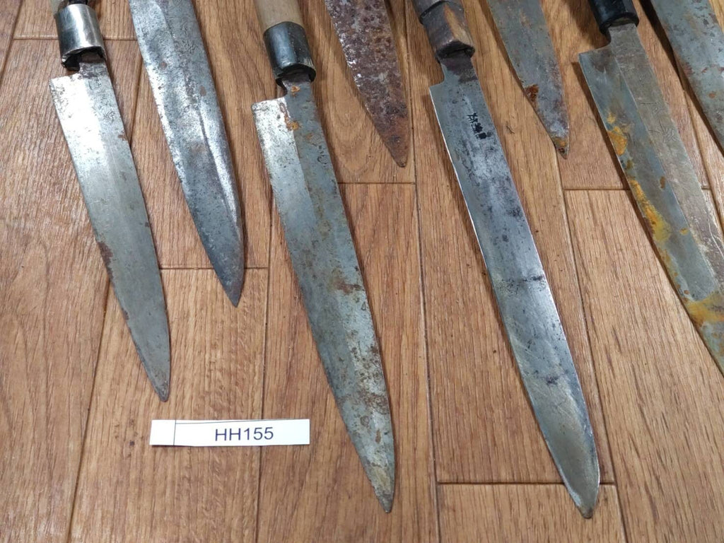 BROKEN DAMAGED Japanese Chef's Kitchen Knife Vintage Japan HOCHO HH155