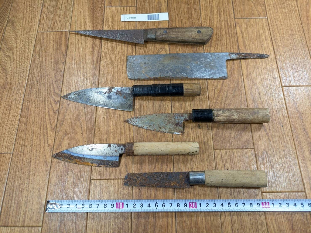 BROKEN DAMAGED Japanese Chef's Kitchen Knife Vintage Japan HOCHO JJ408