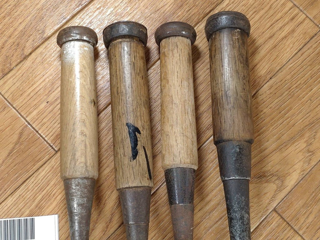 Japanese vintage chisel tataki Nomi Japan Signed Old Vintage 14.15.18.23mm PA617