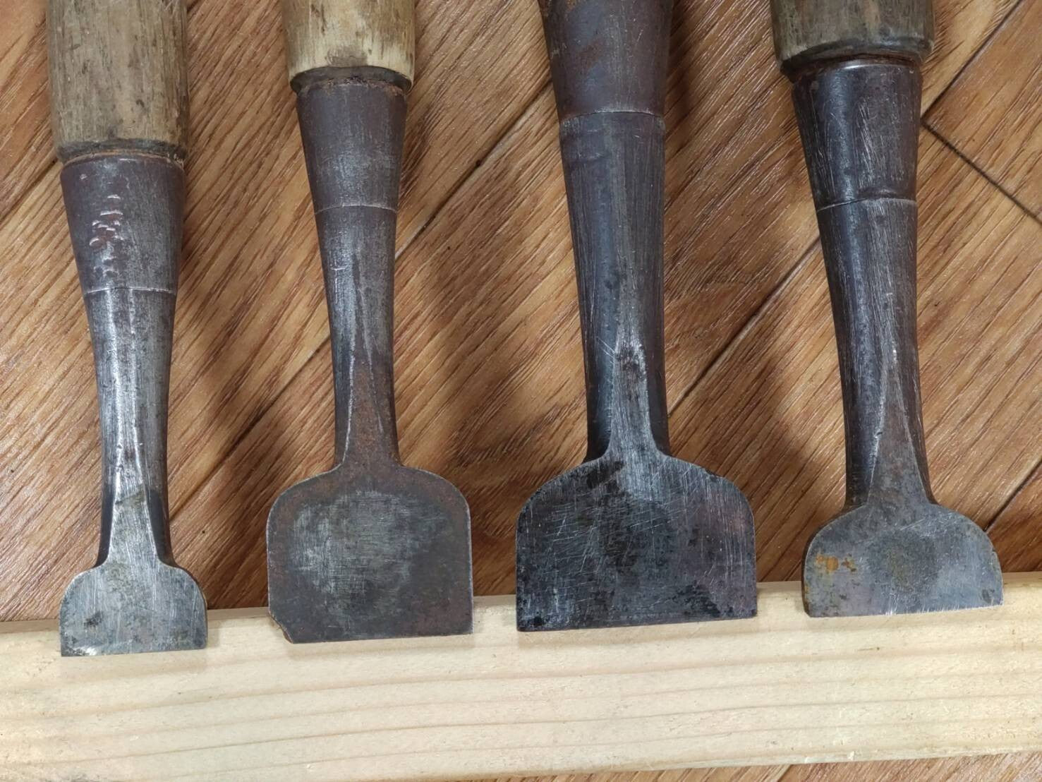 Japanese vintage chisel tataki Nomi Japan Signed Old Vintage 24.34.35.42mm PA465