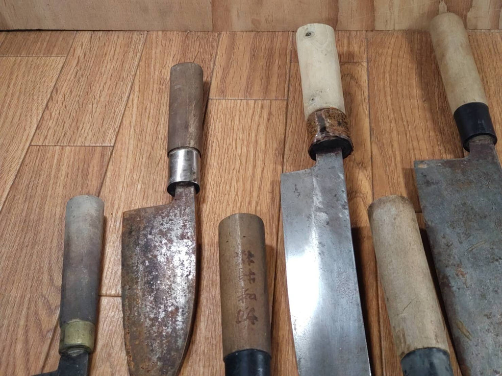 BROKEN DAMAGED Japanese Chef's Kitchen Knife Vintage Japan HOCHO FF861