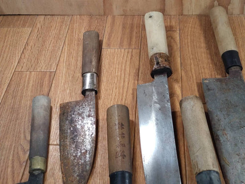 BROKEN DAMAGED Japanese Chef's Kitchen Knife Vintage Japan HOCHO FF861