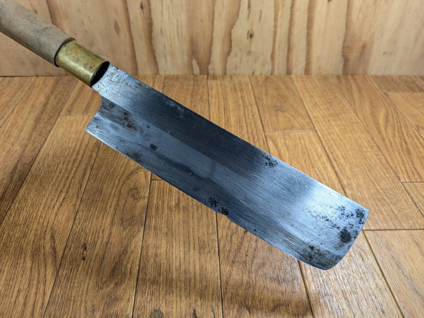 Japanese Chef's Kitchen Knife NAKIRI HOCHO Vintage / from Japan 194/345mm JJ507