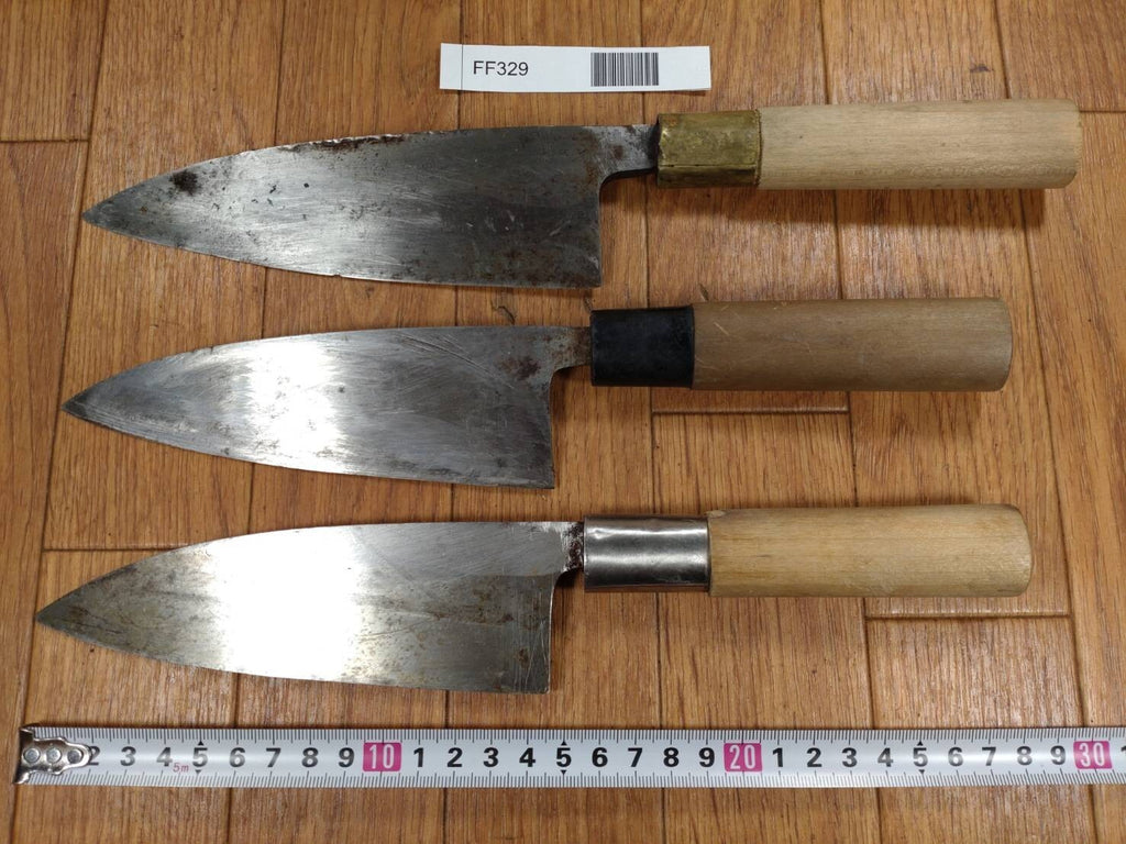 Japanese Chef's Kitchen Knife Set 3 Piece DEBA from Japan FF329