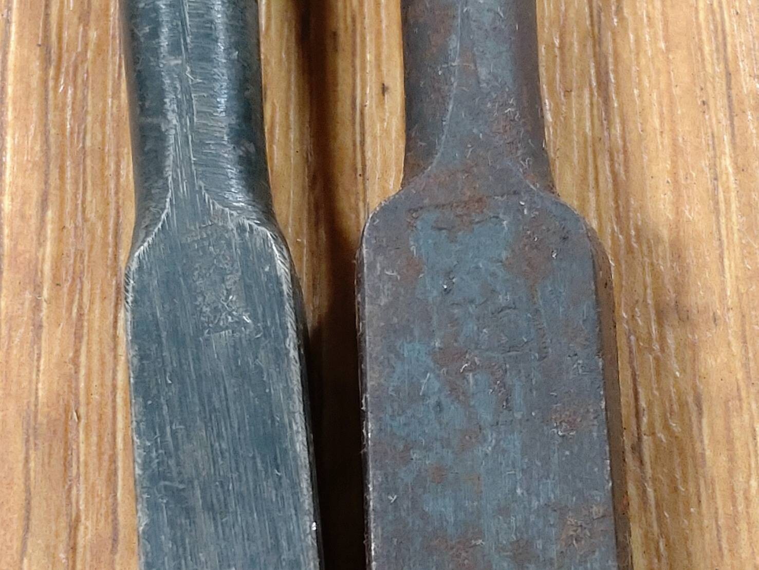 Japanese vintage chisel tataki Nomi Japan Signed Old 8.9.12.14.15mm FF573