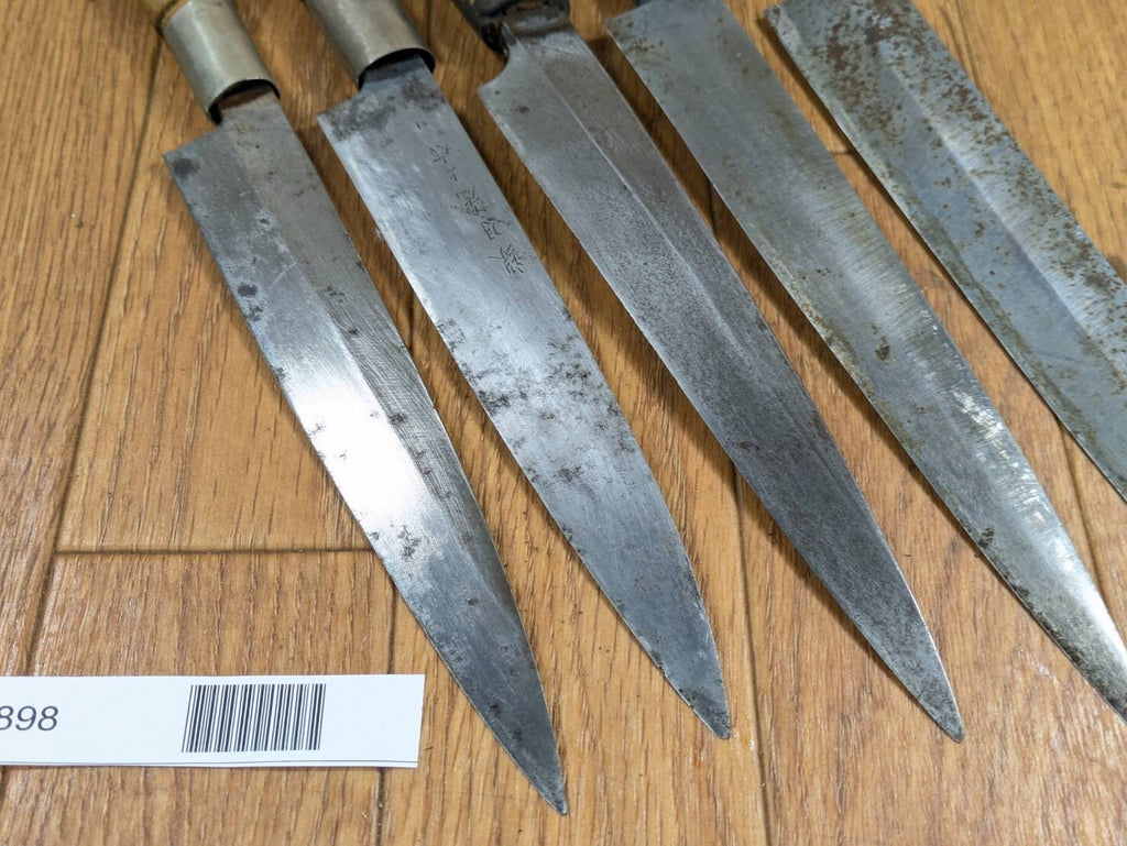 Japanese Chef's Kitchen Knife Set 5 Piece YANAGIBA DEBA from Japan BB898