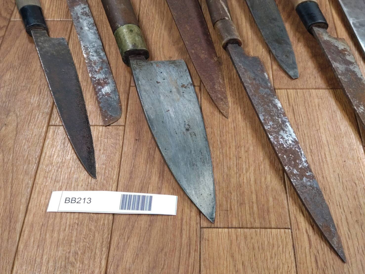 BROKEN DAMAGED Japanese Chef's Kitchen Knife Vintage Japan HOCHO BB213