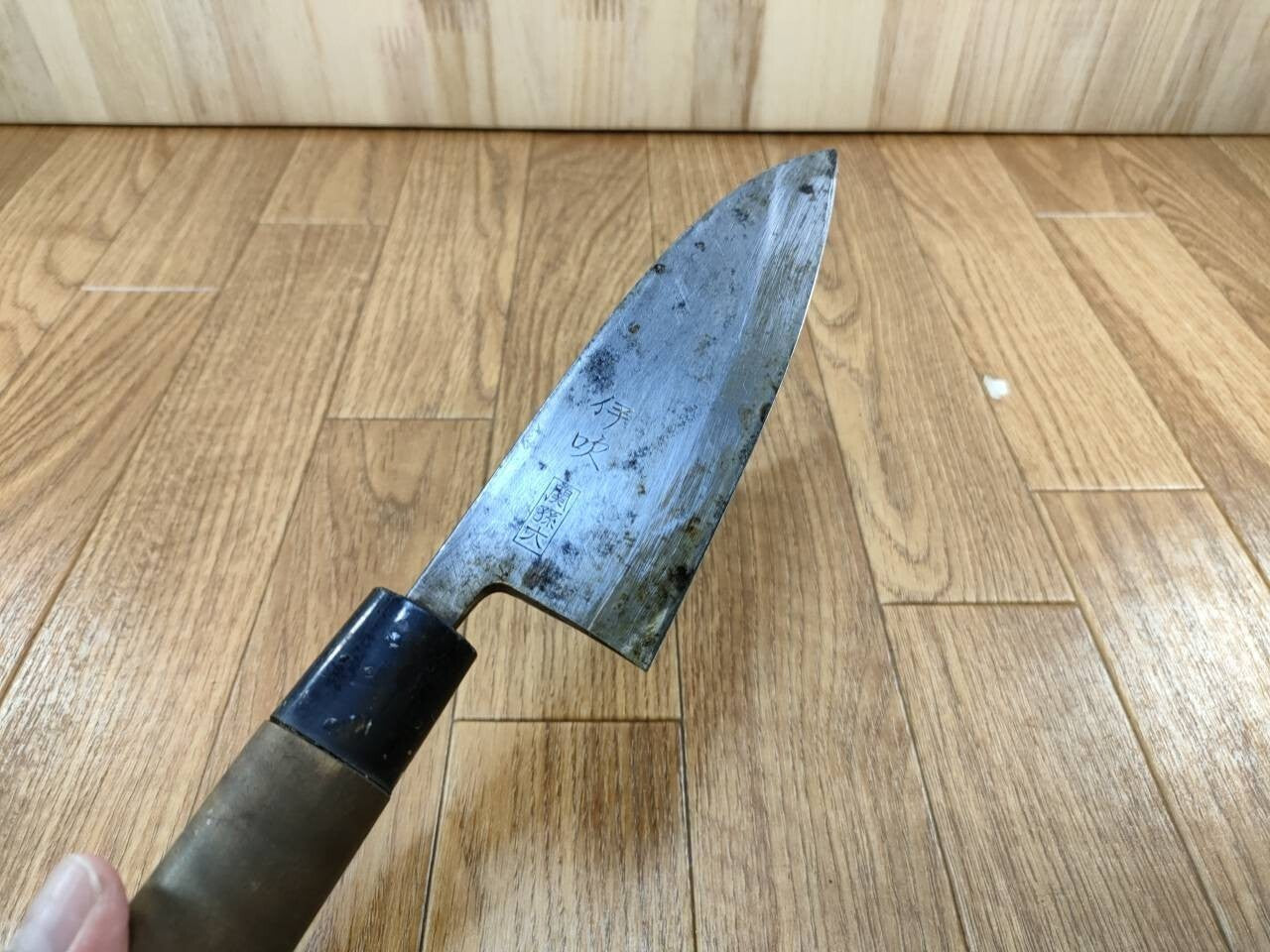 Japanese Chef's Kitchen Knife DEBA Vintage hocho OLD from Japan 153/290mm UU241
