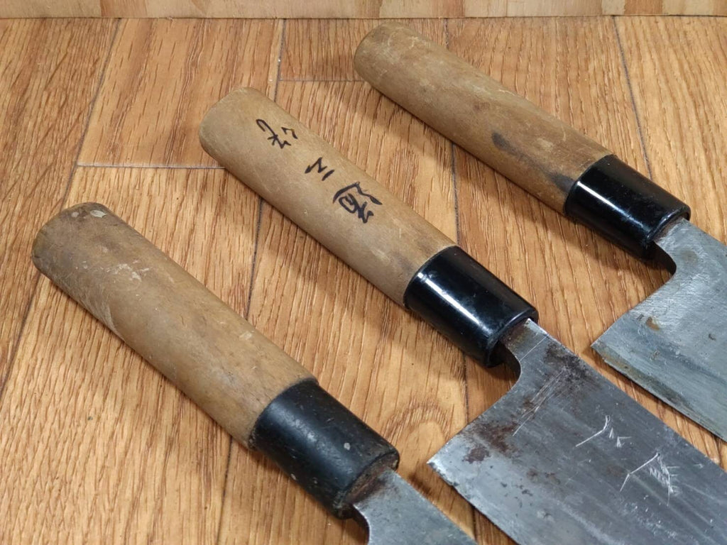 Japanese Chef's Kitchen Knife Set 3 Piece DEBA from Japan FF338