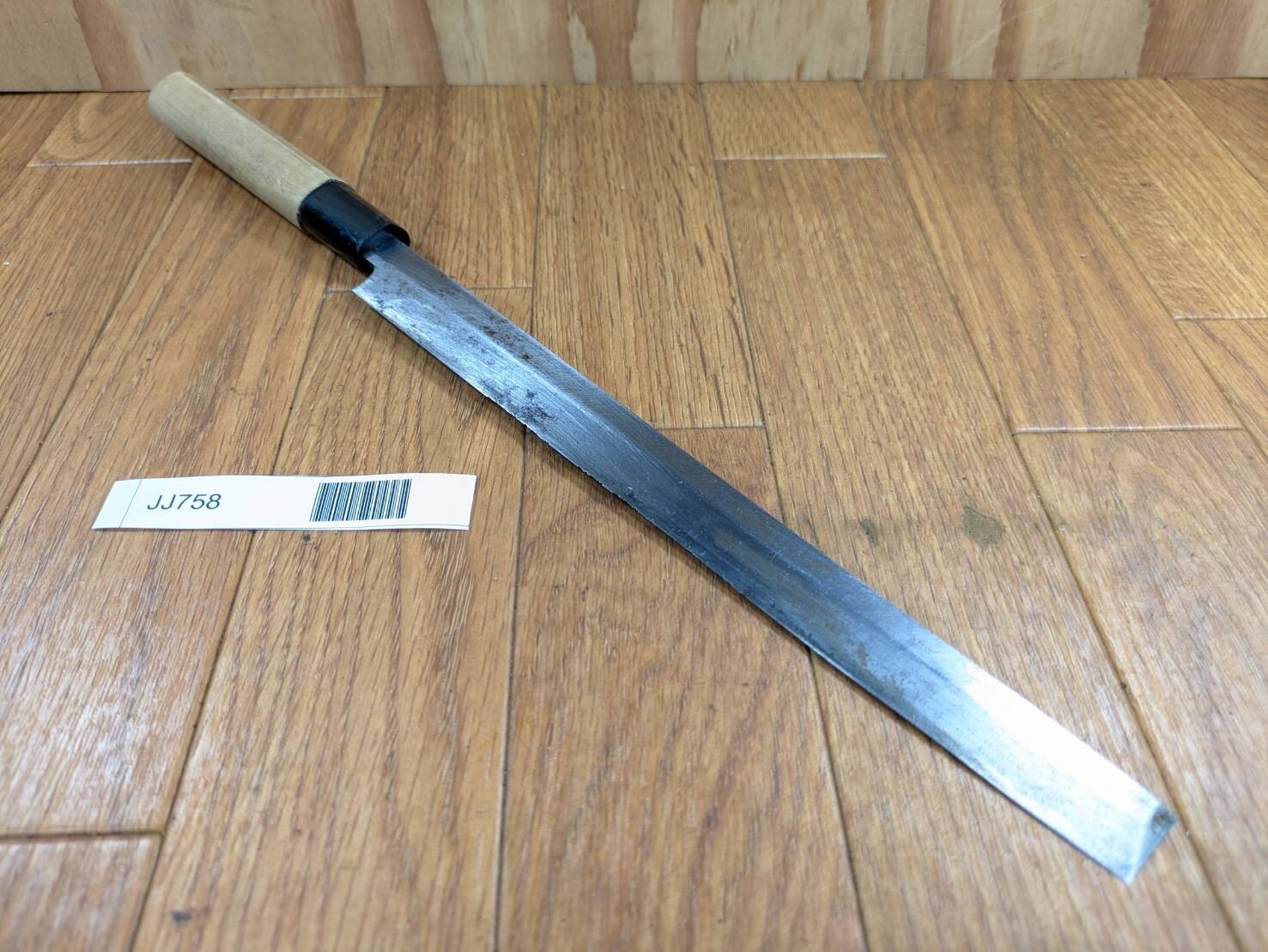 DAMAGED Japanese Chef's Kitchen Knife TAKOHIKI Vintage Japan 227/363mm JJ758