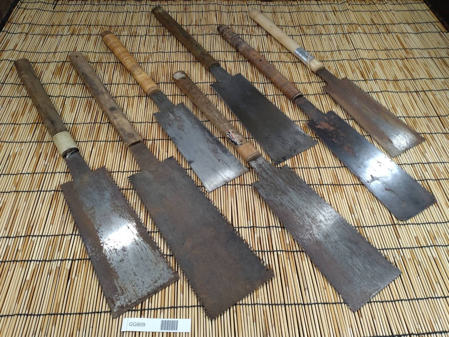 Broken Japanese vintage Pull Saw Draw Saw Carpentry Tool Japan blade 585mm GG809