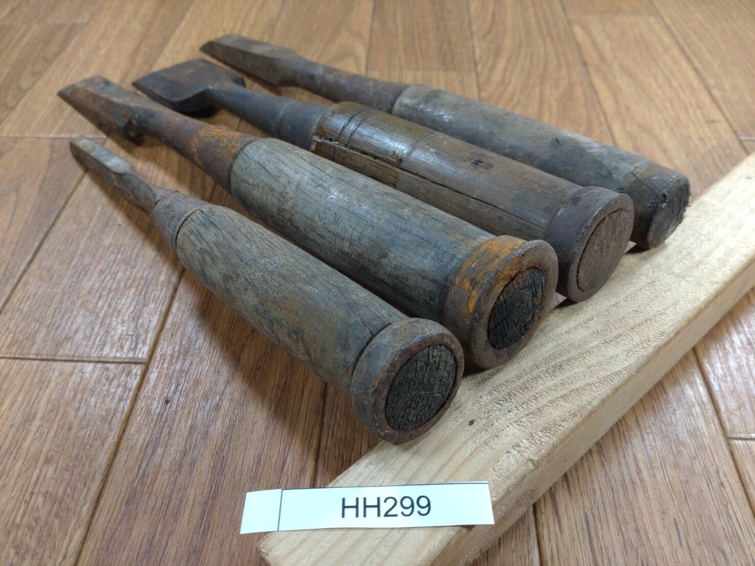 BROKEN DAMAGED Japanese vintage chisel Nomi 6.14.23.41mm HH299