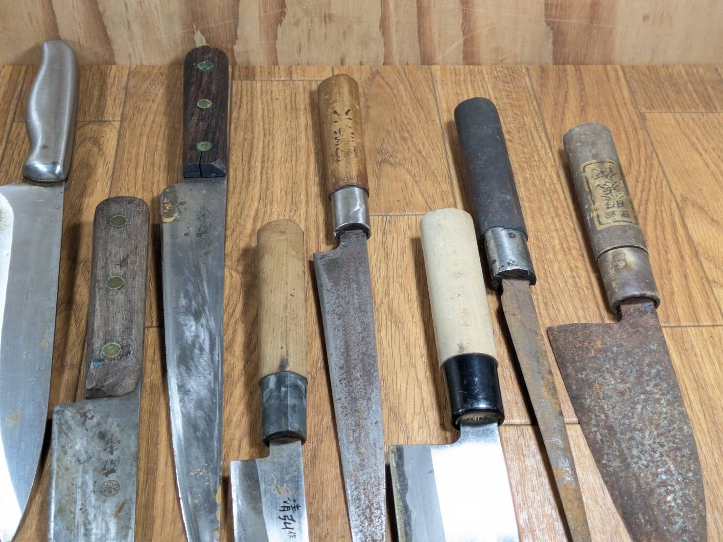 Damaged Lot of Japanese Chef's Kitchen Knives Broken from Japan JJ466