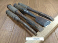 BROKEN DAMAGED Japanese vintage chisel Nomi 6.14.23.41mm HH299