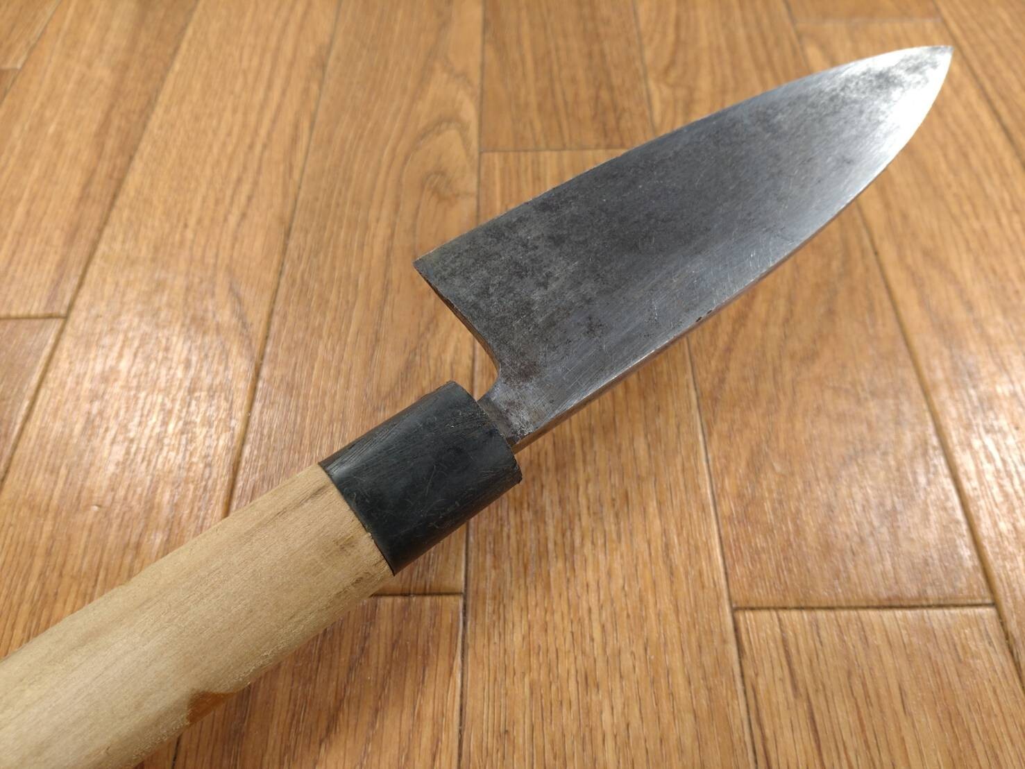 Japanese Chef's Kitchen Knife DEBA Vintage hocho OLD from Japan 144/277mm FF022