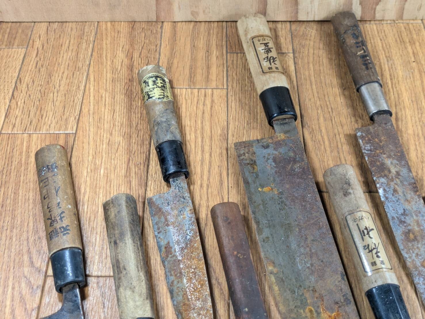 BROKEN DAMAGED Japanese Chef's Kitchen Knife Vintage Japan HOCHO JJ401