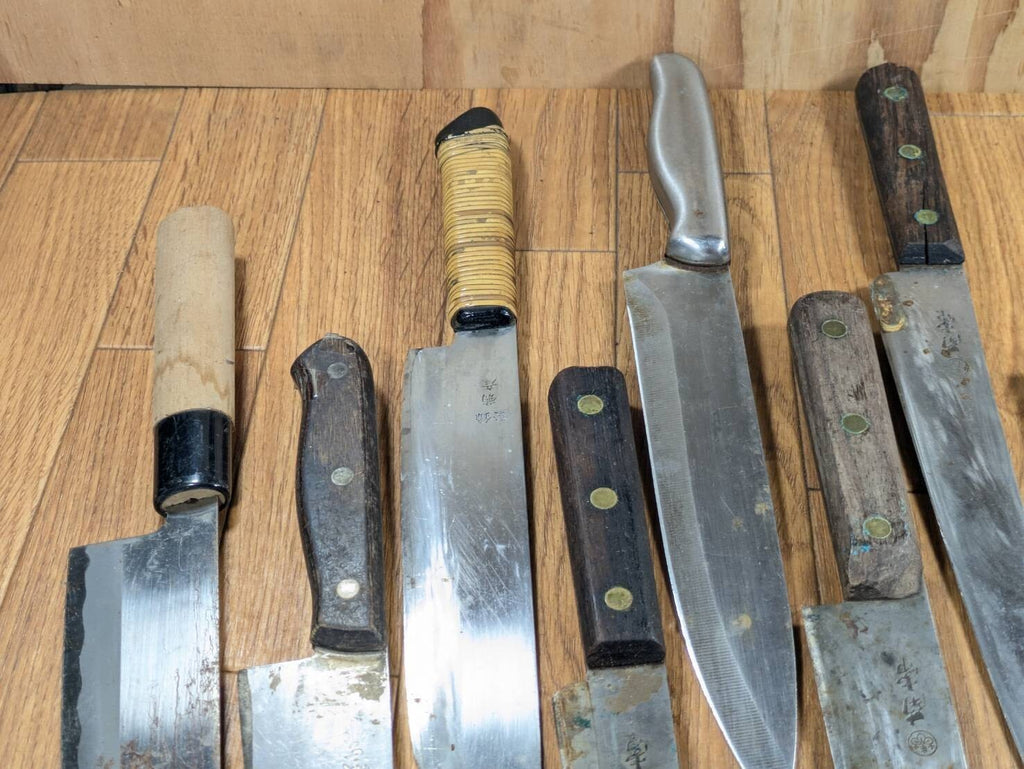 Damaged Lot of Japanese Chef's Kitchen Knives Broken from Japan JJ466