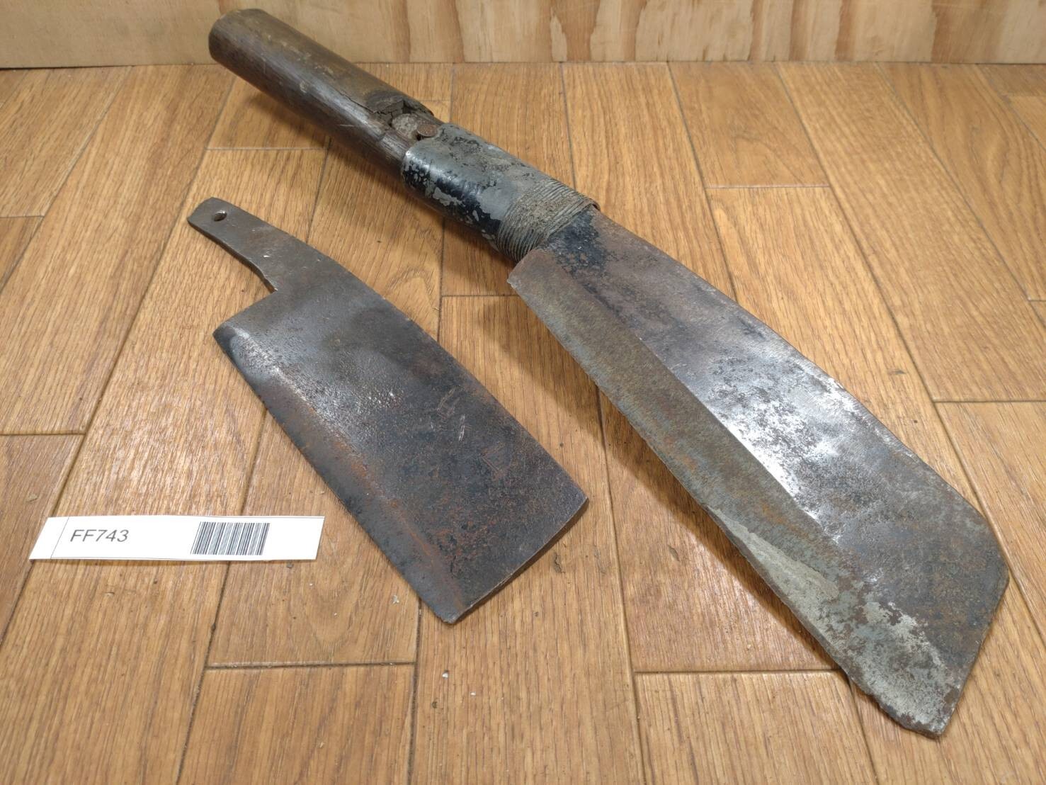 BROKEN DAMAGED Japanese Vintage Carpentry Tool NATA AXE ONO Hatchet SET FF743
