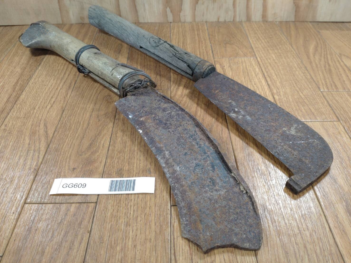 BROKEN DAMAGED Japanese Vintage Carpentry Tool NATA AXE ONO Hatchet SET GG609