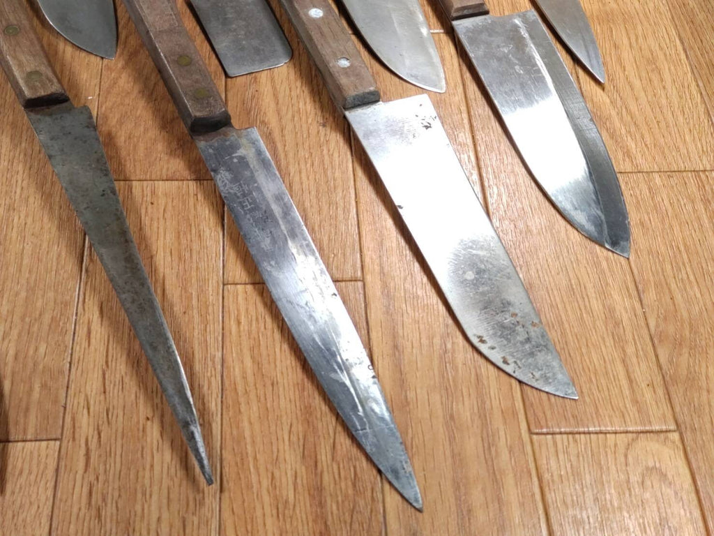 Damaged Lot of Japanese Chef's Kitchen Knives hocho set from Japan GG159