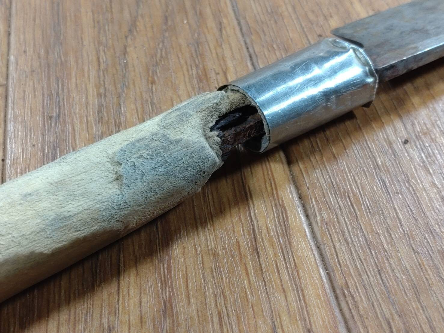 BROKEN DAMAGED Japanese Chef's Kitchen Knife Vintage Japan HOCHO HH155