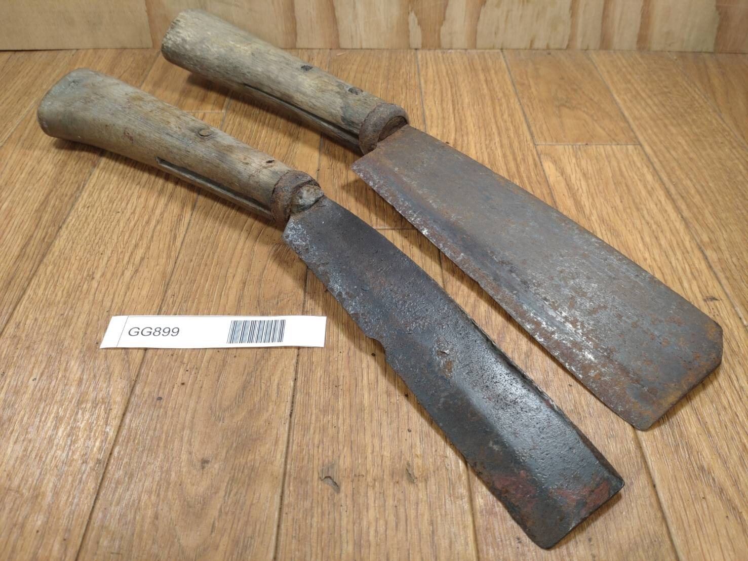 BROKEN DAMAGED Japanese Vintage Carpentry Tool NATA AXE ONO Hatchet SET GG899