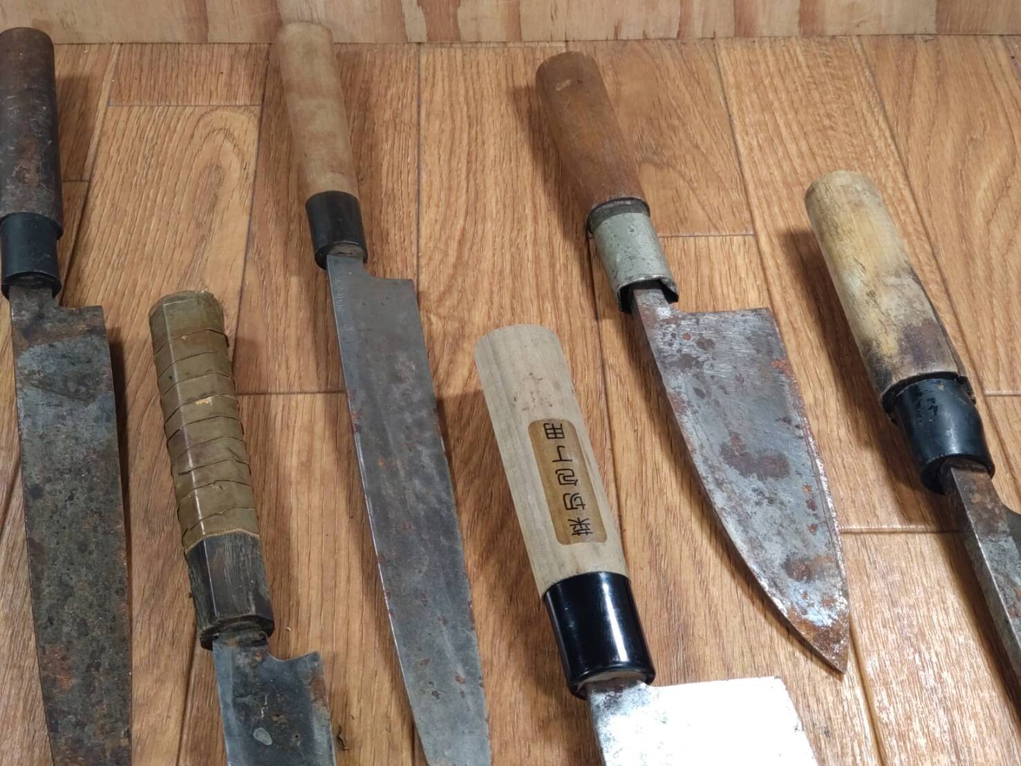 BROKEN DAMAGED Japanese Chef's Kitchen Knife Vintage Japan HOCHO FF815