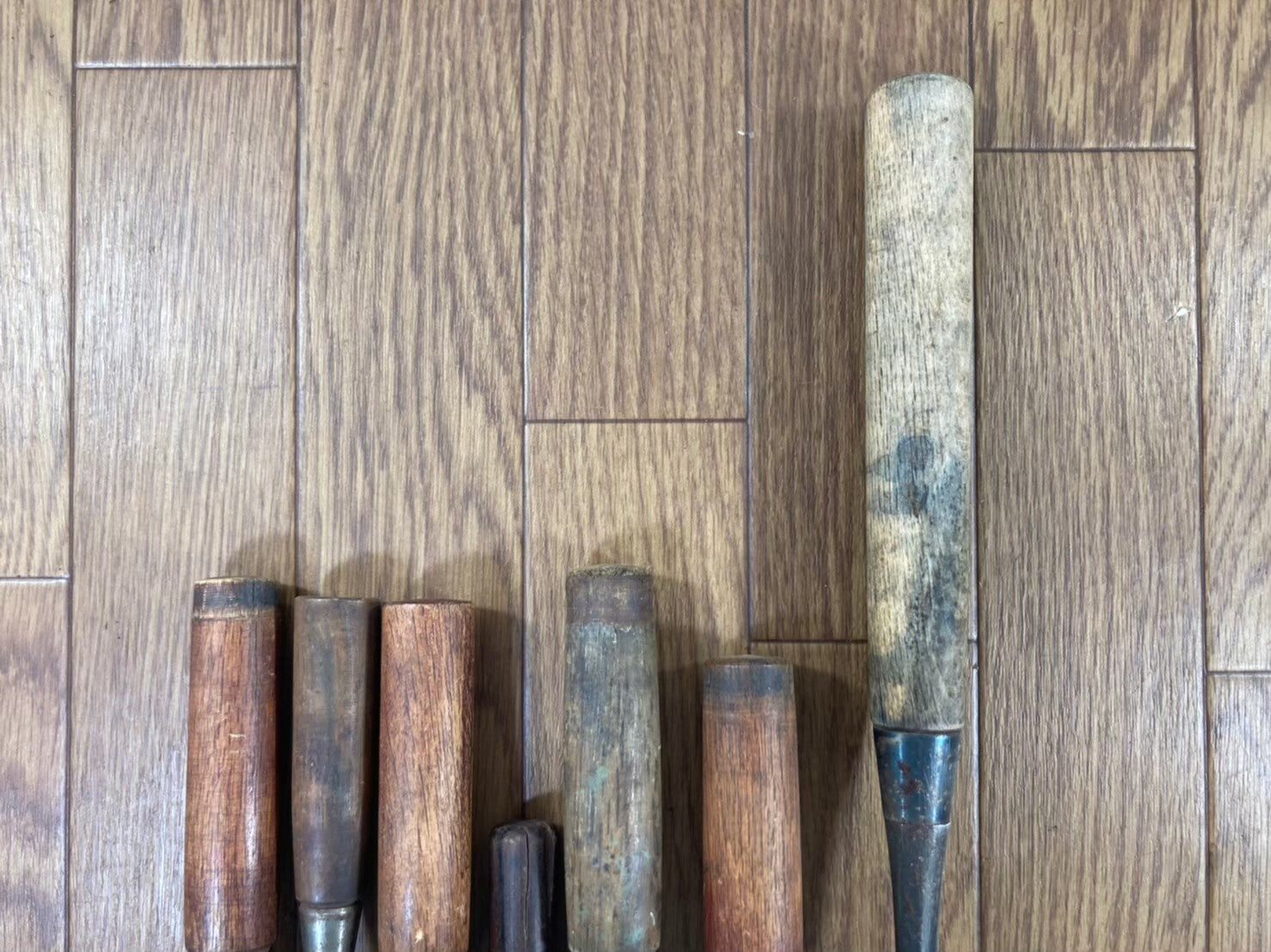 Japanese vintage chisel tataki tsuki Nomi SET Signed 5.6.29.29.29.29.36mm DL823