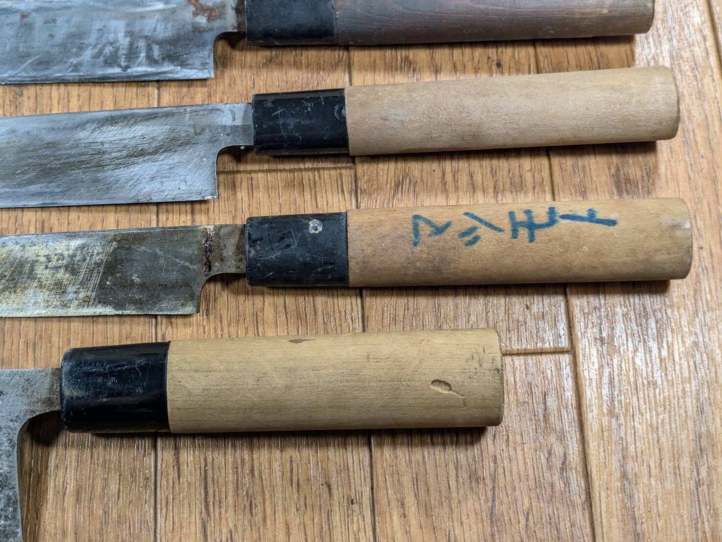 Japanese Chef's Kitchen Knife Set 5 Piece YANAGIBA DEBA NAKIRI from Japan JJ644