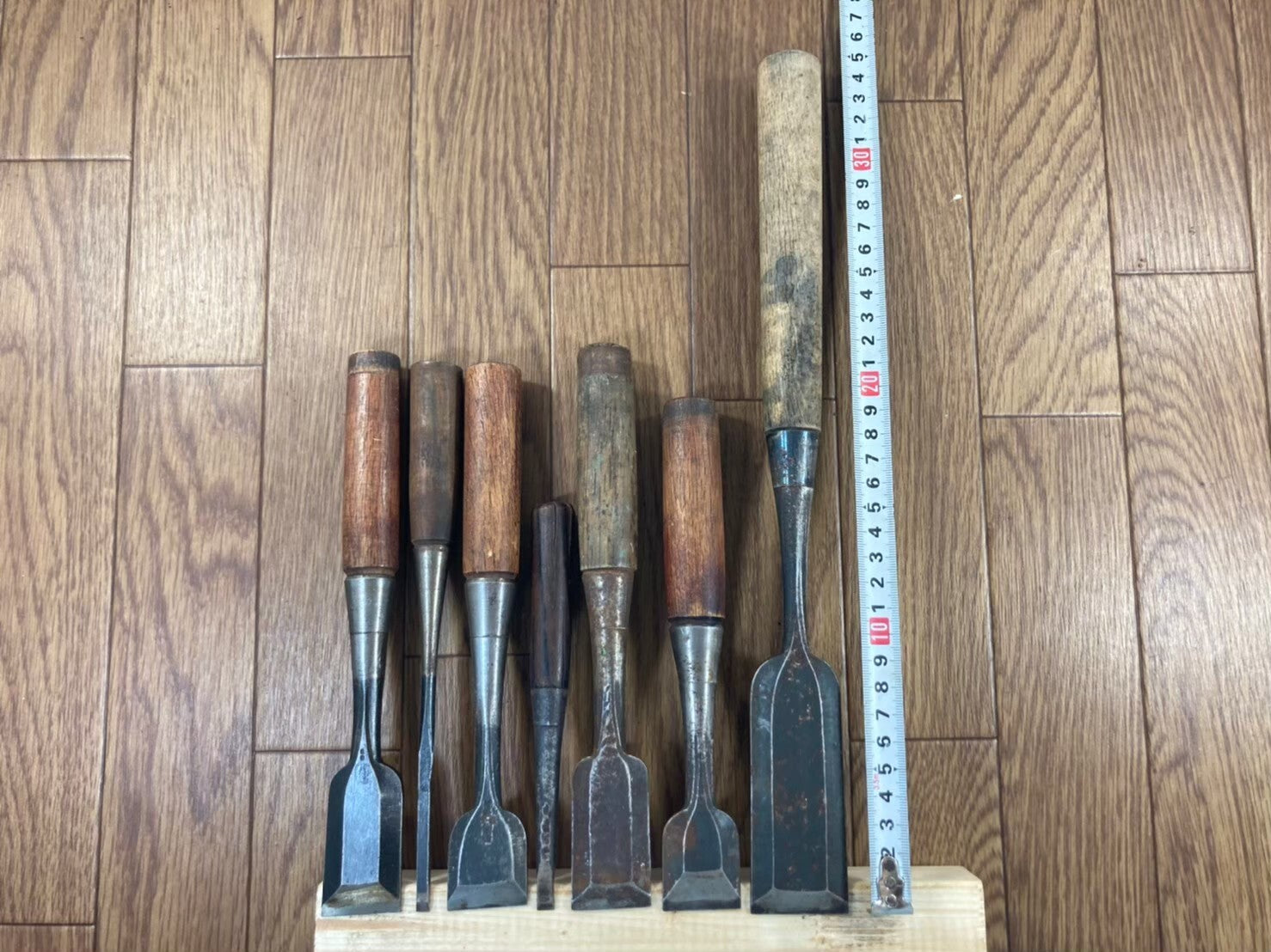 Japanese vintage chisel tataki tsuki Nomi SET Signed 5.6.29.29.29.29.36mm DL823