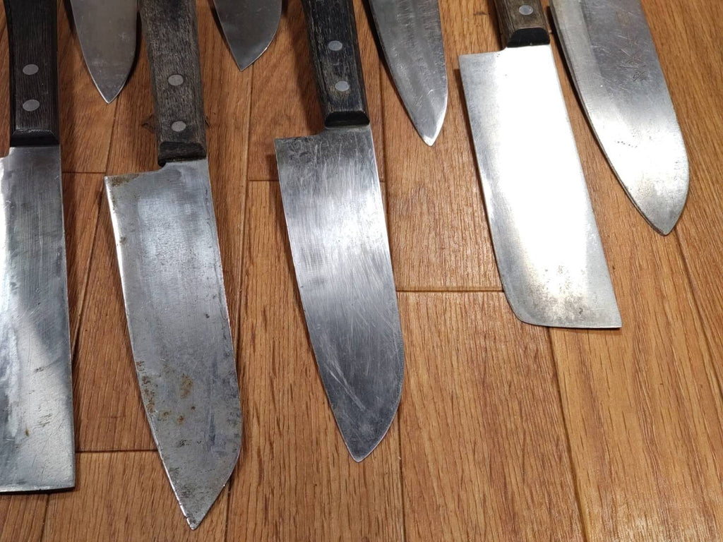 Damaged Lot of Japanese Chef's Kitchen Knives hocho set from Japan FF352