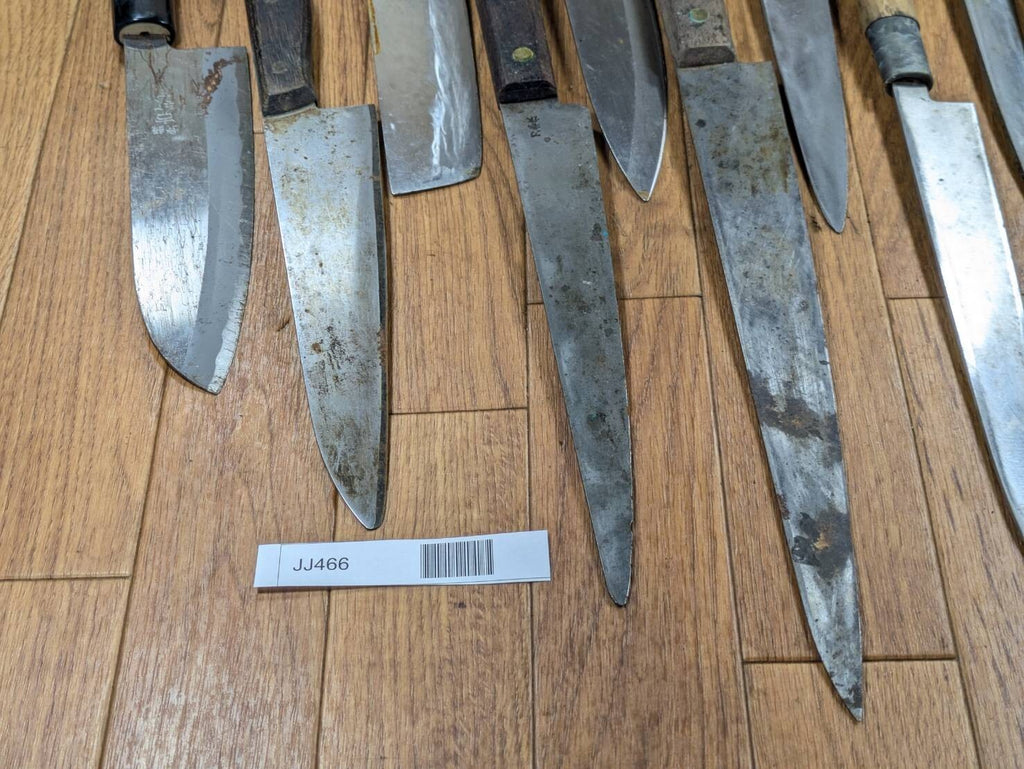 Damaged Lot of Japanese Chef's Kitchen Knives Broken from Japan JJ466