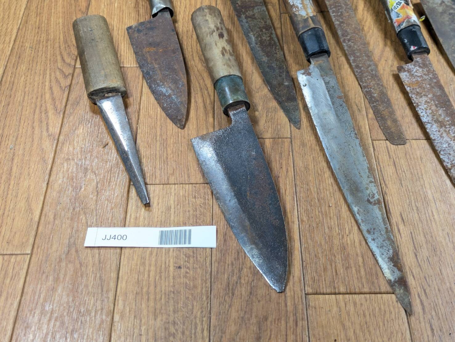 BROKEN DAMAGED Japanese Chef's Kitchen Knife Vintage Japan HOCHO JJ400