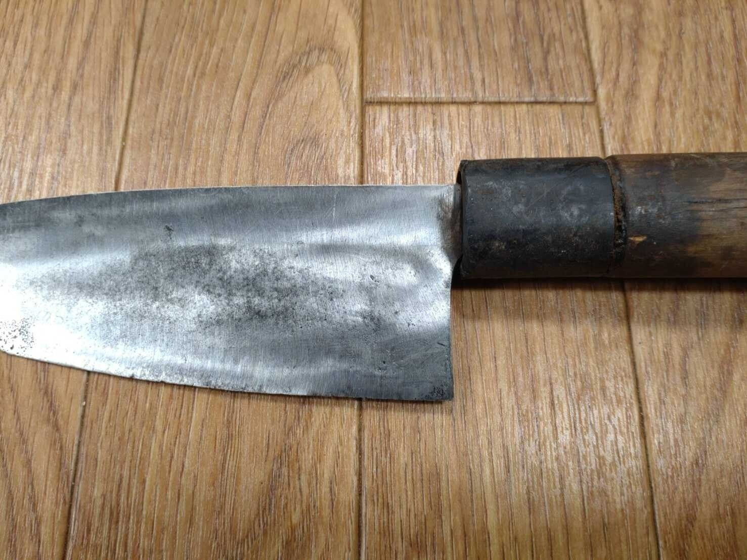 Japanese Chef's Kitchen Knife DEBA Vintage hocho OLD from Japan 140/268mm EM684