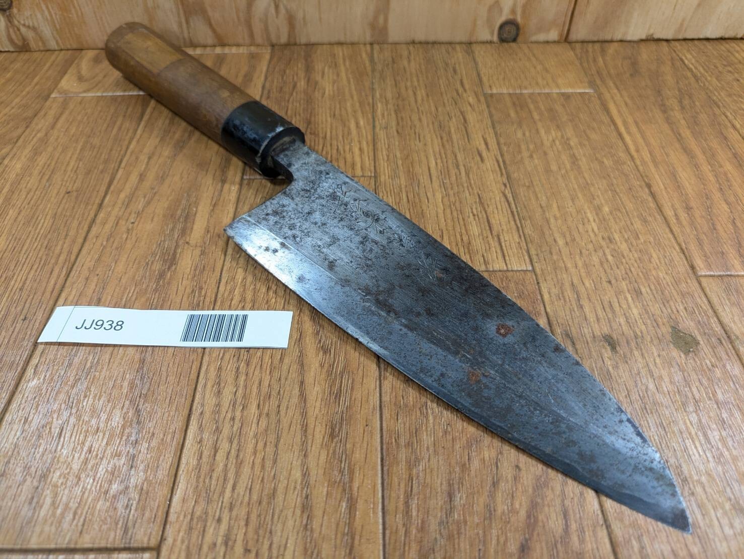 DAMAGED Japanese Chef's Kitchen Knife DEBA Vintage HEAVY Japan 183/353mm JJ938