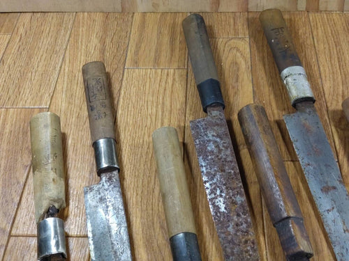 BROKEN DAMAGED Japanese Chef's Kitchen Knife Vintage Japan HOCHO HH155